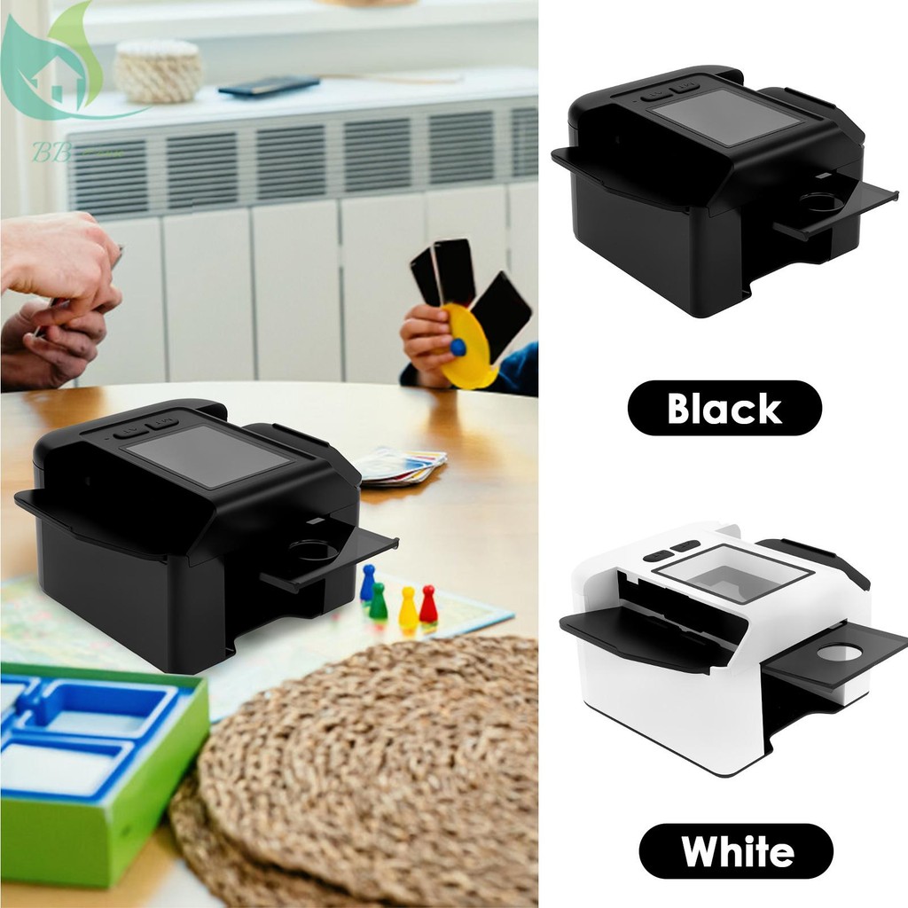 การ์ดอัตโนมัติ Shuffler แบบพกพาไฟฟ้า Shuffler USB ชาร์จโป๊กเกอร์อัตโนมัติ Shuffling เครื่อง SHOPQJC2491