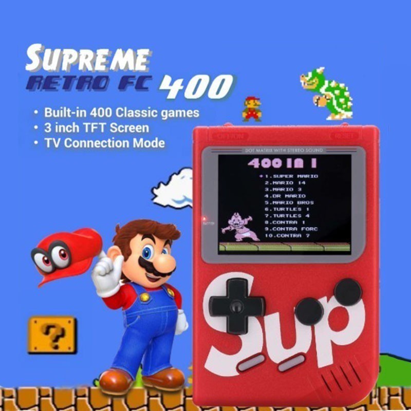 400games Gameboy เกมคอนโซล Retro Mini Pocket Gamebox เกมคอนโซลแบบชาร์จไฟได้