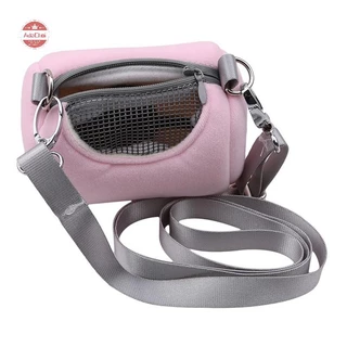 Adachoi หนูแฮมสเตอร์ Carrier กระเป๋า Cross Body Bag การออกแบบกระบอกปฏิบัติ House Travel แบบพกพากระรอกที่มองเห็นได้ตาข่ายกรงสัตว์เลี้ยง TH