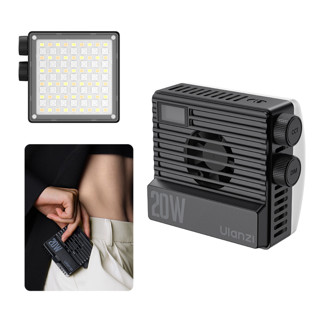 Ulanzi LE20 20W RGB Pocket Light ไฟ LED ต่อขาตั้ง ถ่ายภาพ วิดีโอ มีระบบระบายความร้อน PD Charge 20W