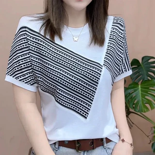 เสื้อยืดผู้หญิงแขนสั้นผู้หญิงด้านบน