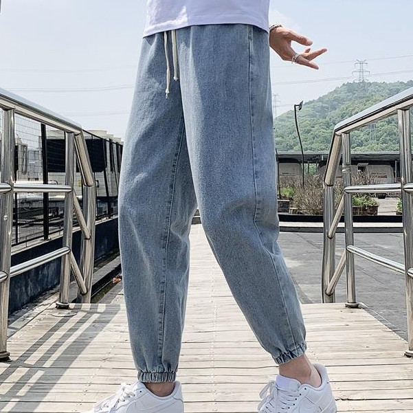 MR-DEER กางเกงยีนส์ขาจั้ม ผู้ชาย แต่งขาด เอวผูกเชือก รุ่น M1150 ราคา ถูกที่สุด ดีลบีเคเค แกลเลอรีภาพที่ 3