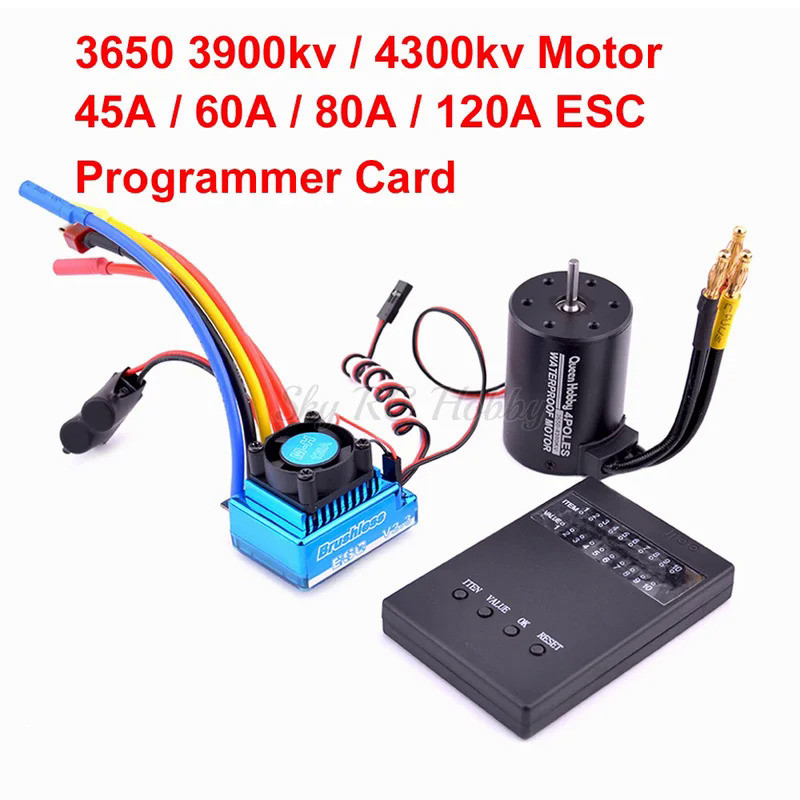 KS 45A 60A 80A 120A Brushless ESC Electric Speed Controller ฝุ่น/3650 3900kv 4300kv Brushless Motor 