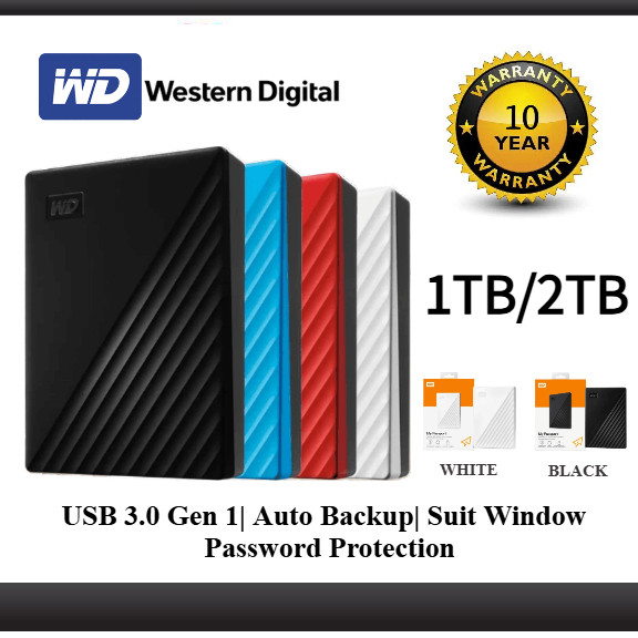 Western Digital WD External Hard Drive 1TB/2TB USB Mobile external portable hard drive. Ten year war