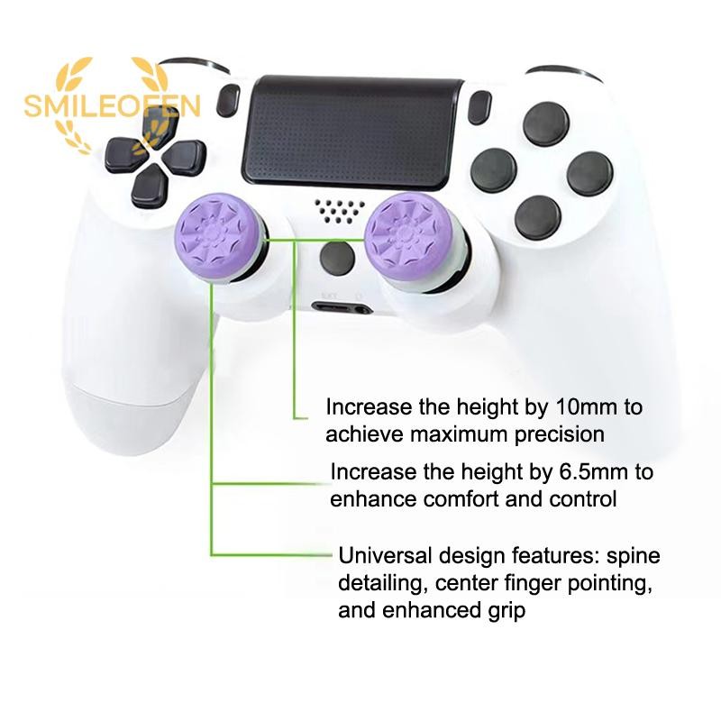 [Smileofen] Freek Galaxy FPS สําหรับ Playstation PS4 High-Rise Analog Stick PS5 จอยสติ๊กคอนโทรลเลอร์ประสิทธิภาพ Command Stick เกมหมวกซิลิโคนใหม่