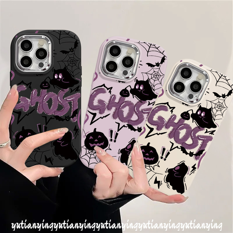 เคสโทรศัพท์มือถือ ลายใยแมงมุม ฮาโลวีน สําหรับ Oppo A18 A77 A38 A78 A17K A16 A98 A35 A17 A57 A15 A53 A15s A12 A55 A5 A9 A58 A5s A54 A11 A7 A76 A52 A74 A3s Reno 4F 5F 5