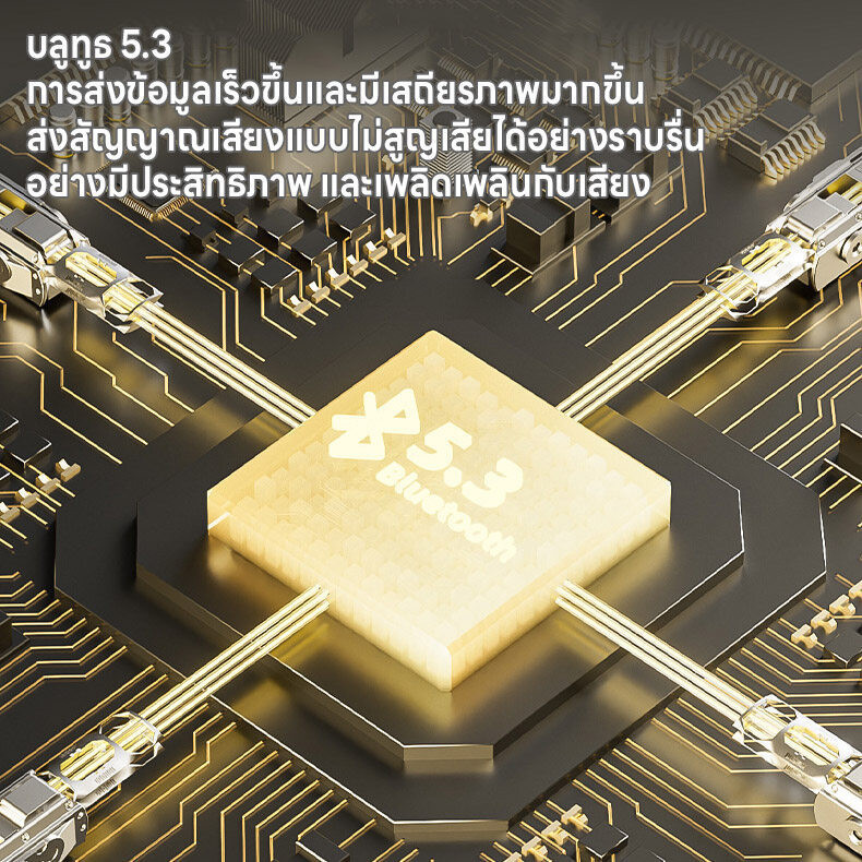 หูฟังบลูทูธครอบหู เก็บแบตในตัว หูฟังบลูทูธไร้สาย บลูทูธ5.3 เสียบแมมได้ ใช้ได้ทั้งคอมและมือถือ เสียงใสเสียง4D ชาร์จUSB