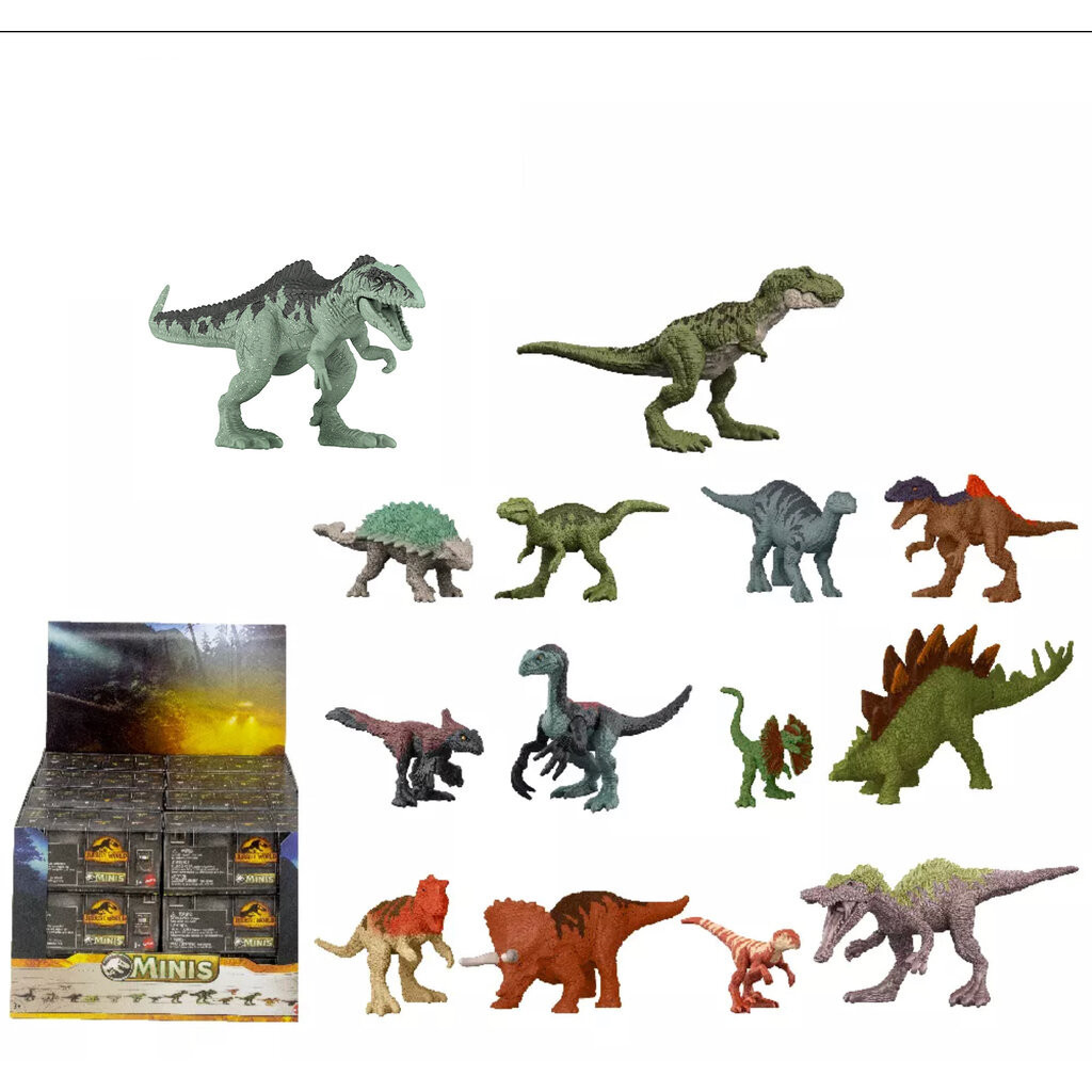 Mattel Jurassic World MINIS Dino Blind Box (GWP38) (B) แมทเทล จูราสสิค เวิลด์ ของเล่นแอ็กชั่นฟิกเกอร์ไดโนเสาร์จิ๋ว กล...
