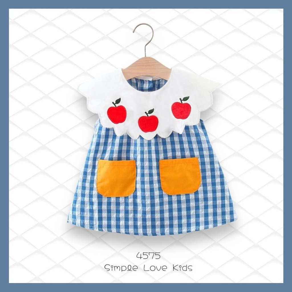 [Simple Love Kids] ชุดเดรสแขนกุดสาวน้อย 4575