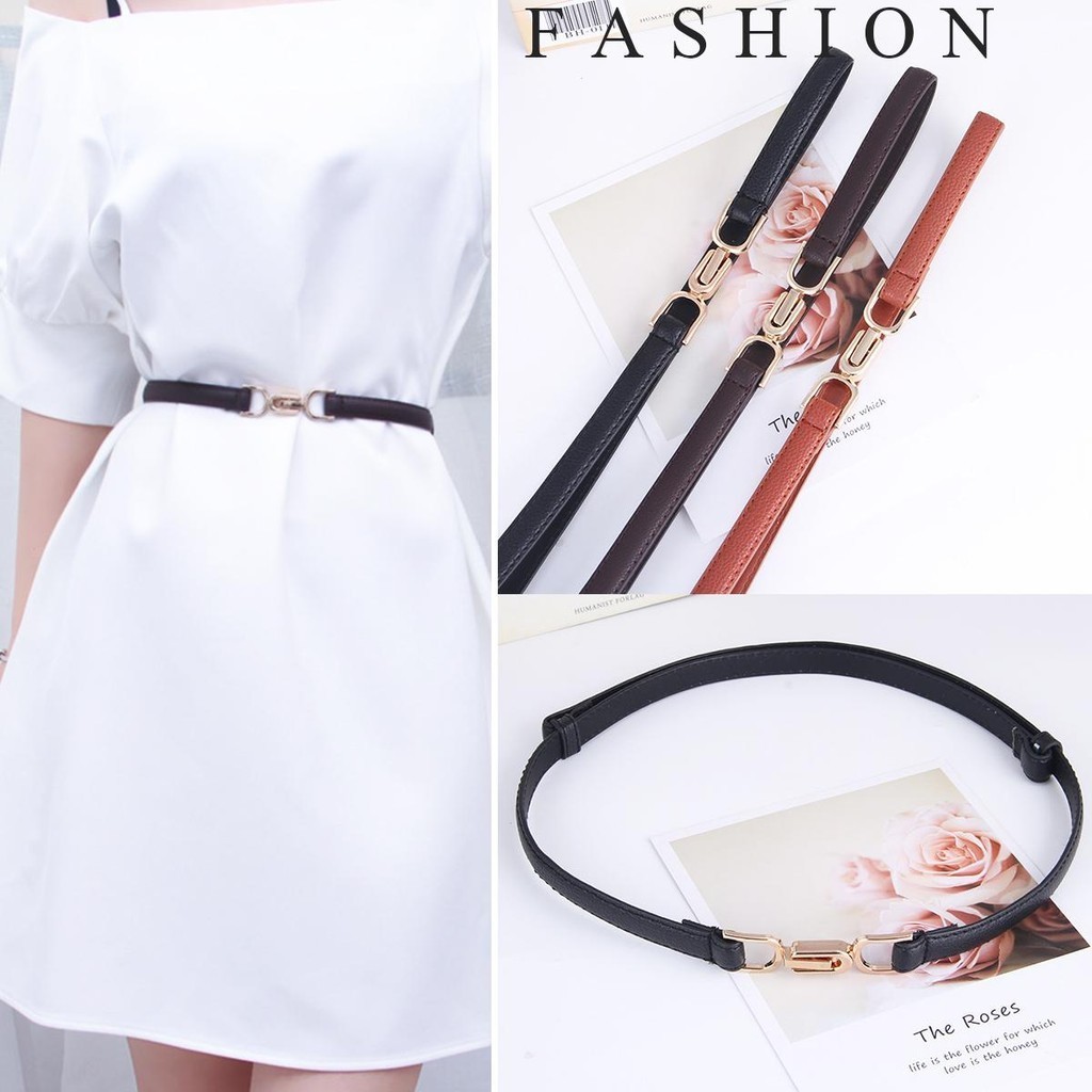 KOKO ❤️เข็มขัดผู้หญิง เข็มขัดลำลองคาดเอวแฟชั่นสไตล์เรโทรสไตล์เกาหลีสำหรับผู้หญิง A115
