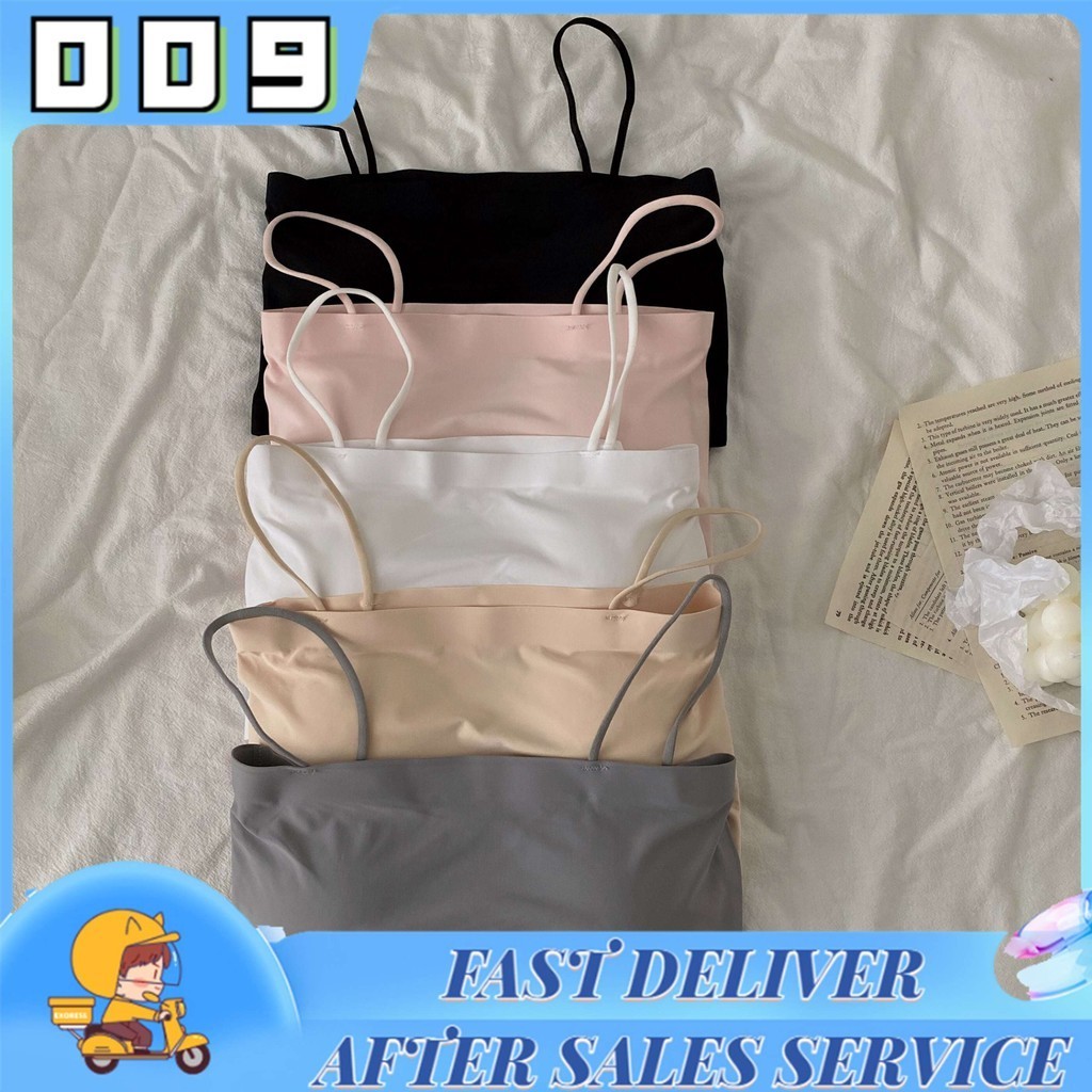 YTL Mall บรา ชุดชั้นใน ผ้านิ่มเด้ง สปอร์ตบรา สายเดี่ยวแบบครึ่งตัว ชุดชั้นในสตรี หลากสี สวมใส่สบาย ฤด