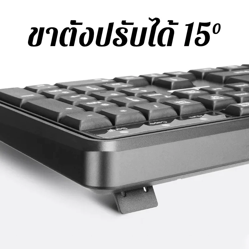 ชุดคีย์บอร์ด+เมาส์ USB แป้นพิมพ์ไทย สำหรับ PC/TV thumbnail 6