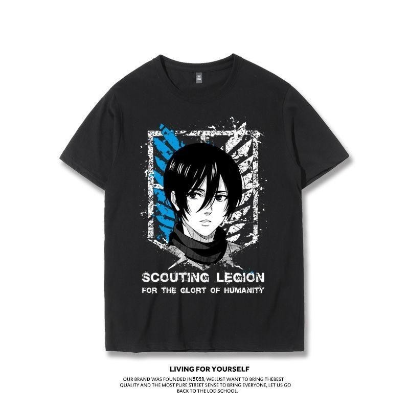 [TOYOO]attack on titanปีกแห่งเสรีภาพ，เสื้อยืดพิมพ์ลายovp รุ่นใหม่ล่าสุด ผ่าพิภพไททัน หลายสไตล์ อะนิเมะการ์ตูนรูปแบบ เสื้