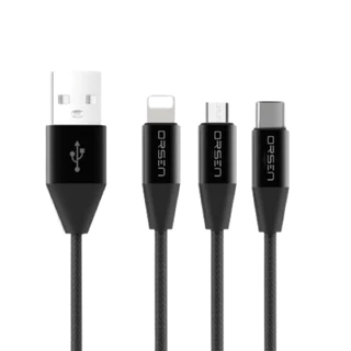 [ส่งด่วน] Orsen by Eloop สายชาร์จ S31,S32,S33 สาย USB L Cable / Micro USB และ Type C Data Cable