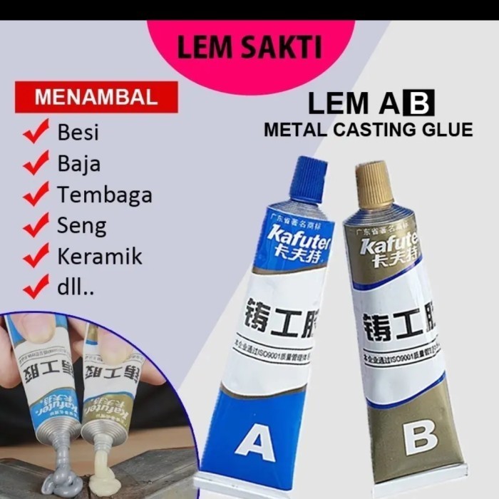Ab Glue Epoxy Glue Anti-Leak Iron Patch ฯลฯ- 100กรัม