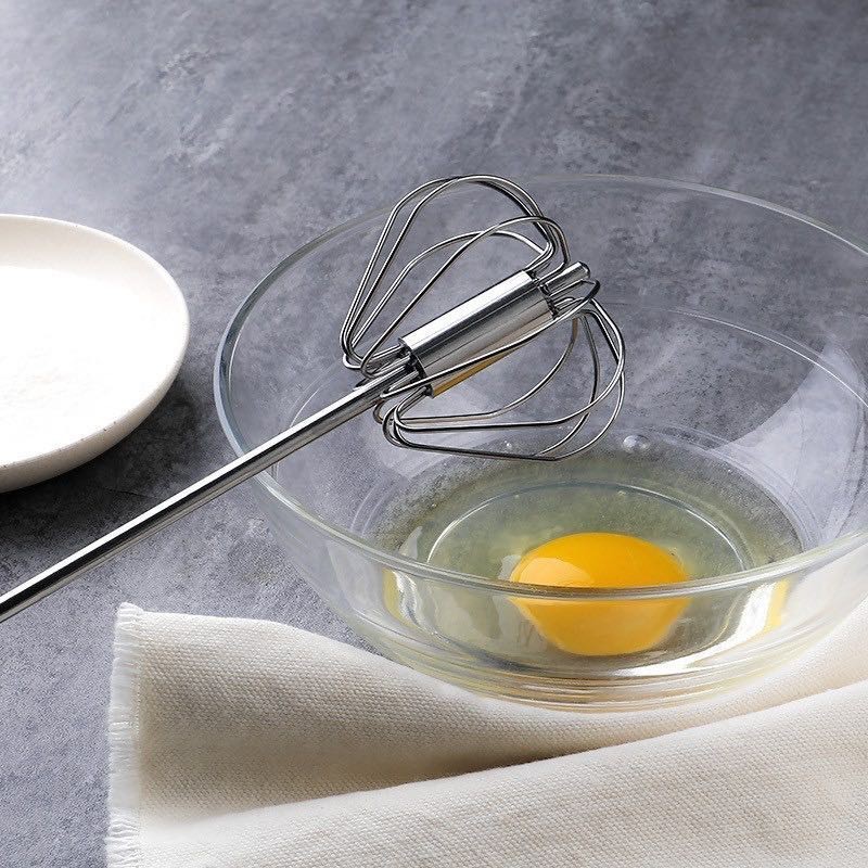 เครื่องปั่นพริกกระเทียม ที่ตีไข่กึ่งอัตโนมัติ ปั่นตีส่วนผสม ทำอาหาร/ทำขนม วัสดุสแตนเลสอย่างดี กดขึ้น-ลง เพื่อปั่นตี