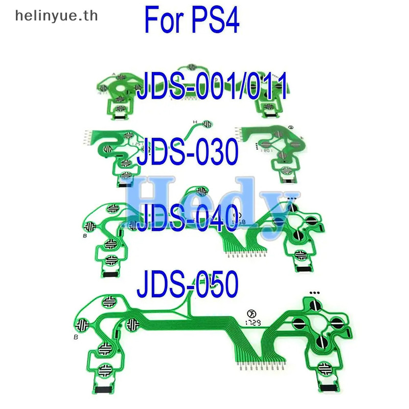 Helinyue อะไหล่ปุ่มกดแผงวงจร สําหรับ PS4 Pro Slim Conductive Film Keypad Flex JDS 010 030 040 050 TH