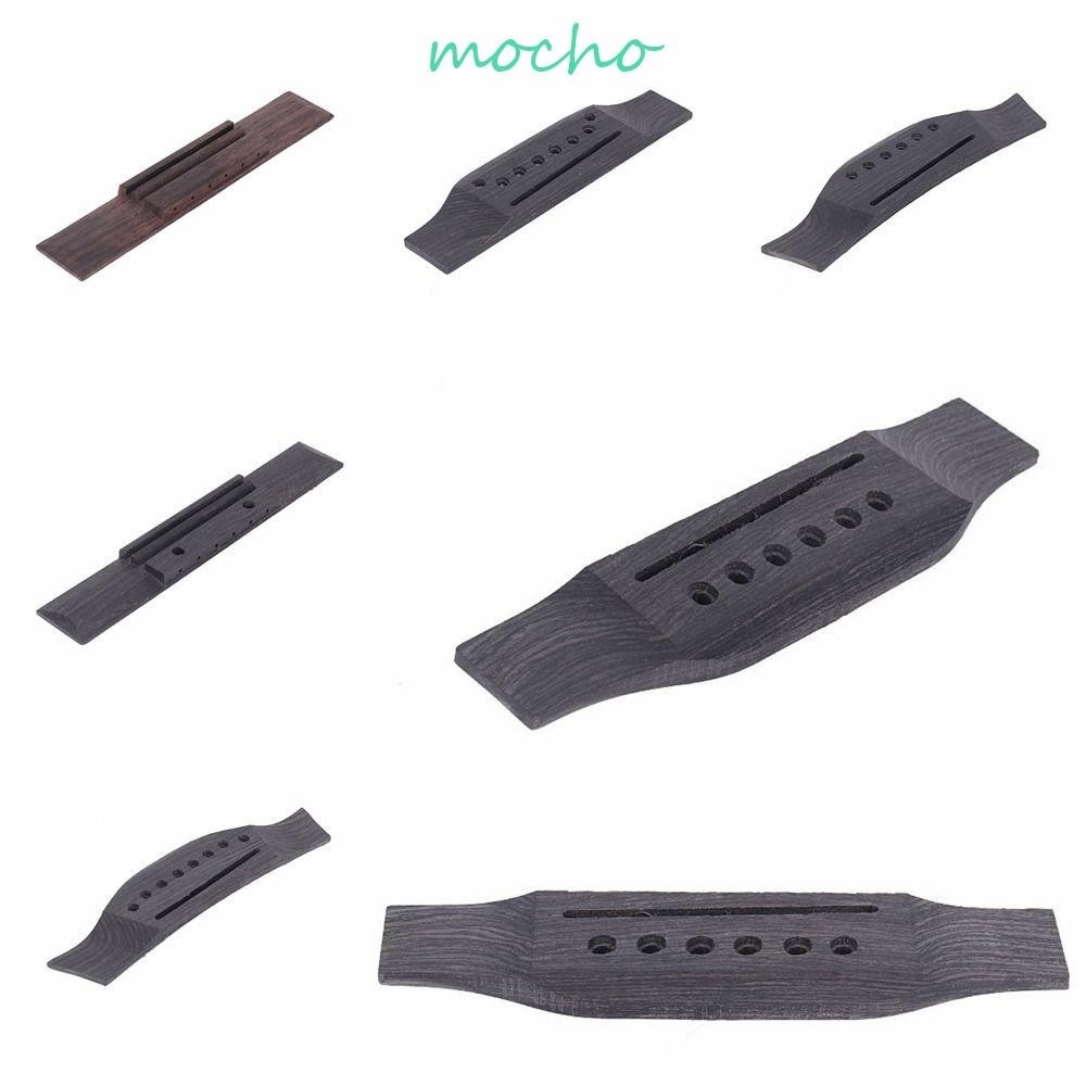 Mocho ชุดน็อตอาน ไม้โรสวูด หมุดสะพานสายกีตาร์อะคูสติก ด้านบน ขายดี Qin Ma Tailpiece Guitar Code Wood Guitar Saddle Bridge กีตาร์โปร่ง