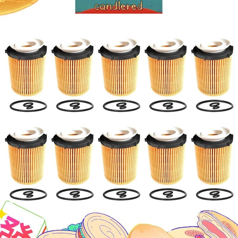 ไส้กรองน้ํามันเครื่องยนต์ A 10 ชิ้น2701800109 2701800009 กระดาษกรอง ABS สีเหลือง สําหรับ Mercedes Benz E-CLASS W212 A207 C207 S212 2013-2019