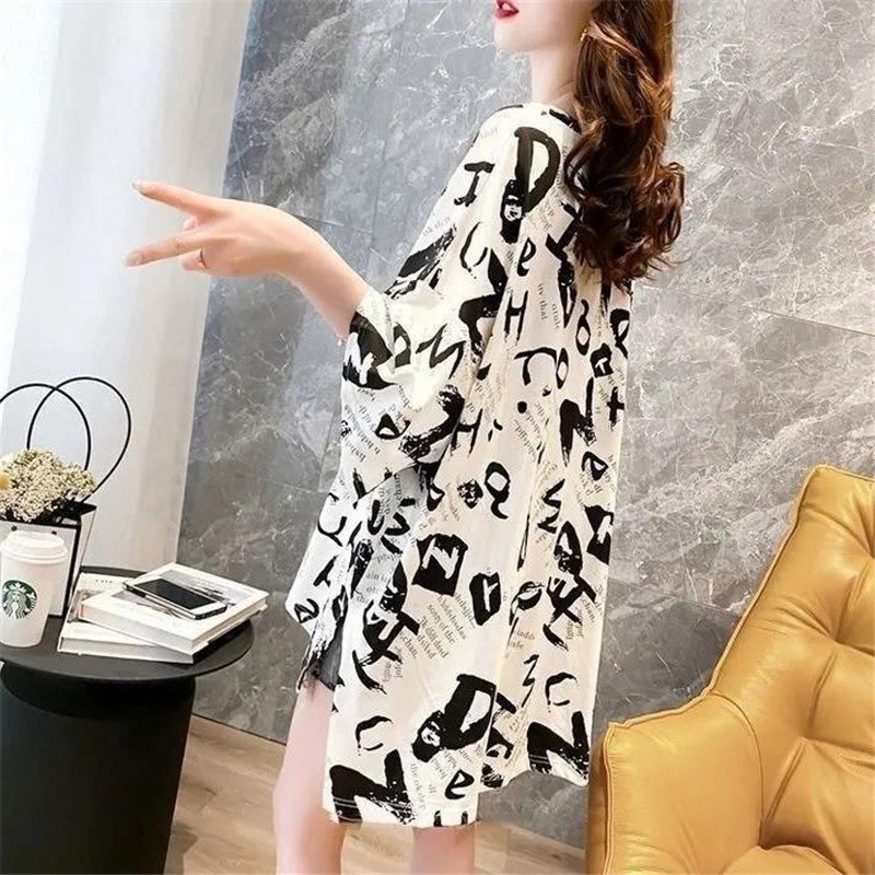 150กก.พลัสขนาดผู้หญิงเกาหลีOversizeแขนสั้นPlusขนาดTเสื้อหลวมรอบคอTie Dye Tshirt ops