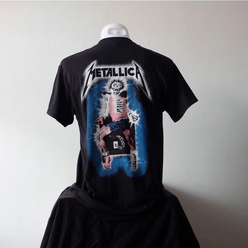 เสื้อวง Metallica ลิขสิทธิ์แท้100%ลายMetal up your ass(มีสกรีนหลัง) S-5XL