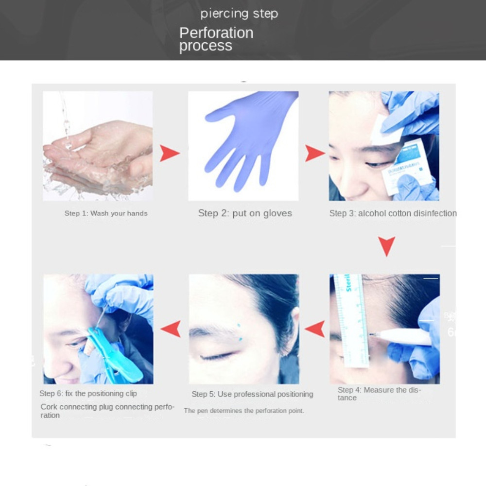 Fansin จิวเจาะหู ลิ้น แบบอะคริลิคใส ยืดหยุ่น กันแพ้ สําหรับเจาะร่างกาย จมูก ปาก จมูก - รูปที่ 7
