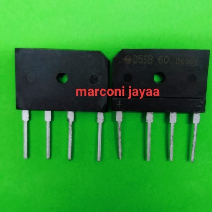 D5SBA60 สะพานไดโอด 5A 600volt อะไหล่ส่วนประกอบไฟฟ้า