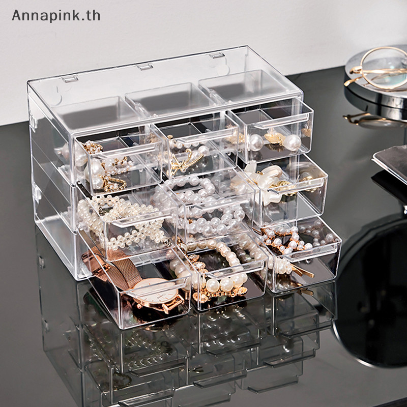 Annapink.th Desktop Drawer Organizer Drawer Plastic Desk Craft Storage Box EN