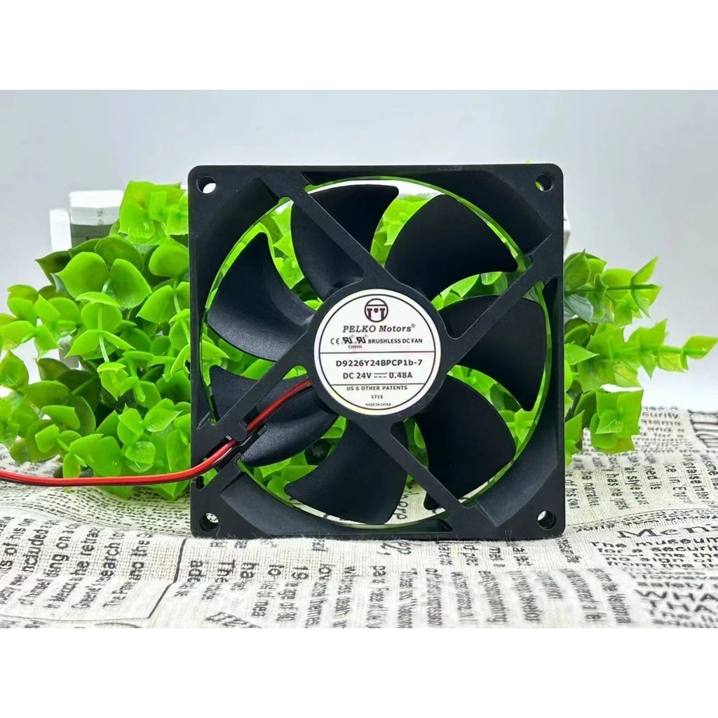 เครื่องเชื่อมใหม่เอี่ยม D9226Y24BPCP1b-7 9 ซม.DC 24V 0.48A พัดลมระบายความร้อนอินเวอร์เตอร์ 9025