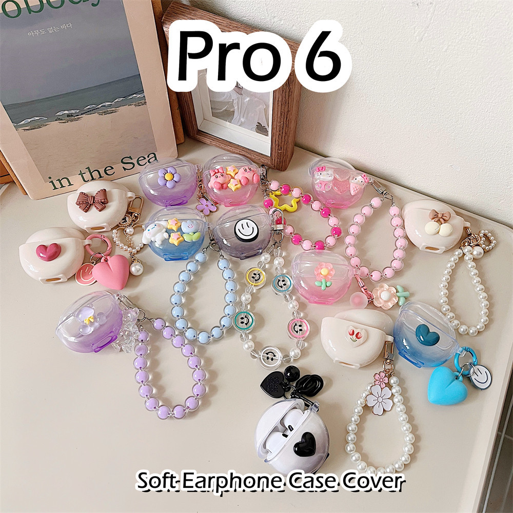 พร้อมส่ง! นําไปใช้กับ Pro 6 เคส Case เคสหูฟัง การ์ตูนนวัตกรรม ซิลิโคนนุ่ม เคส เคสหูฟัง