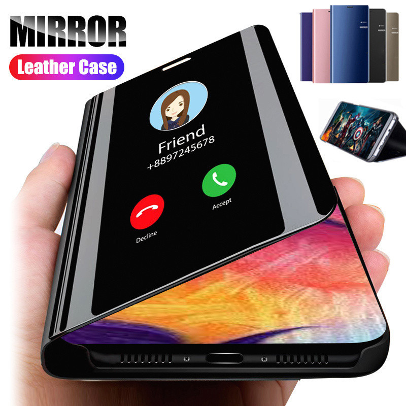 Mirror Flip Case สําหรับ iPhone 15 14 13 11 12 Pro Max Plus XR ปลอกกันกระแทก