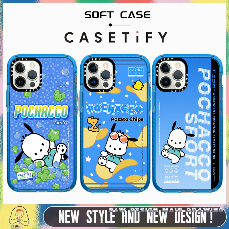 เคสโทรศัพท์มือถือแบบนิ่ม กันกระแทก ลาย Pochacco น่ารัก สําหรับ iPhone 15ProMax 15Pro 15Plus 15 14 13 12 11 Pro Max