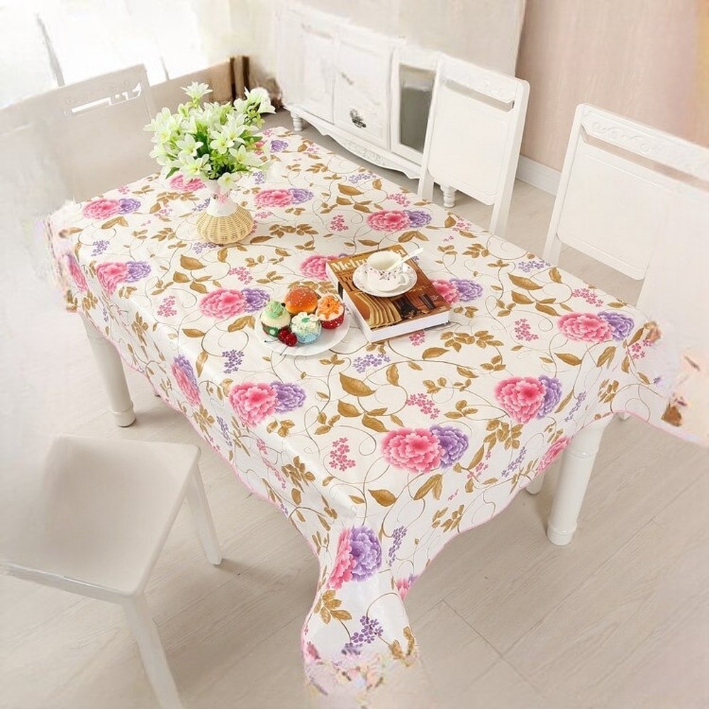 HL0602 กันน้ําโต๊ะรับประทานอาหารผ้า uk 137 x 183 Cm ตารางห้องนั่งเล่นตารางผ้า