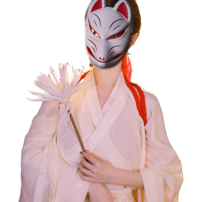Xixi Foxes หน้ากากคอสเพลย์ รูปการ์ตูนสัตว์ สุนัขจิ้งจอก สไตล์ญี่ปุ่น สําหรับผู้หญิง และผู้ชาย ราคา ถูกที่สุด ดีลบีเคเค แกลเลอรีภาพที่ 9