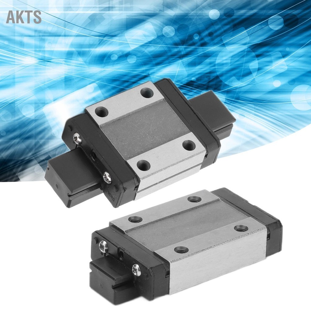 AKTS Mini Linear Rail Guide Carriage Block Steel สำหรับ Motion Slide