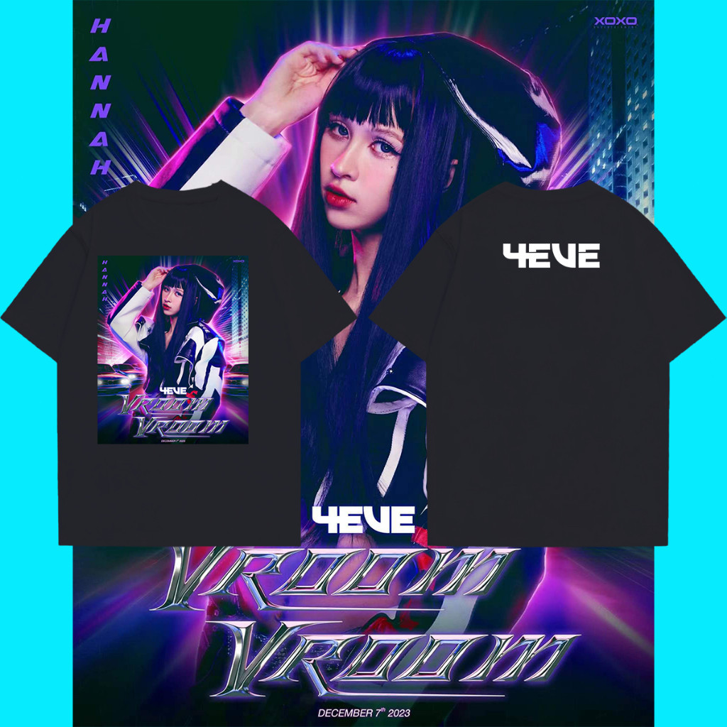 เสื้อ 4EVE สำหรับ aye-4EVE สำหรับ aye ผ้าฝ้ายแขนสั้นพิมพ์เสื้อยืด