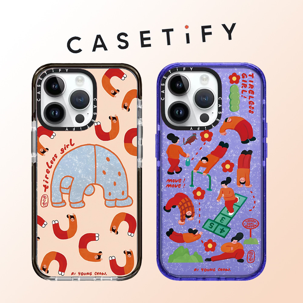 Casetify เคสป้องกันโทรศัพท์มือถือ TPU แบบนิ่ม ลายกลิตเตอร์ กันกระแทก สําหรับ iPhone 15 Pro Max 14 ProMax plus 13 12 12Pro 12PM 11