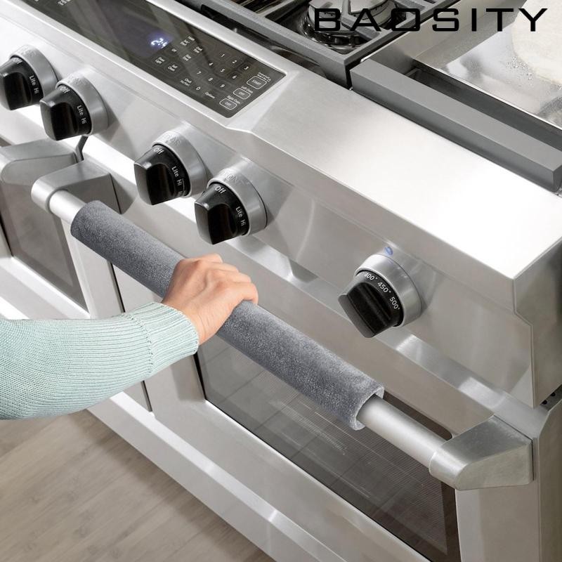 [Baosity] ฝาครอบมือจับประตูตู้เย็น 2 ชิ้น สําหรับเตาอบไมโครเวฟ ช่องแช่แข็ง