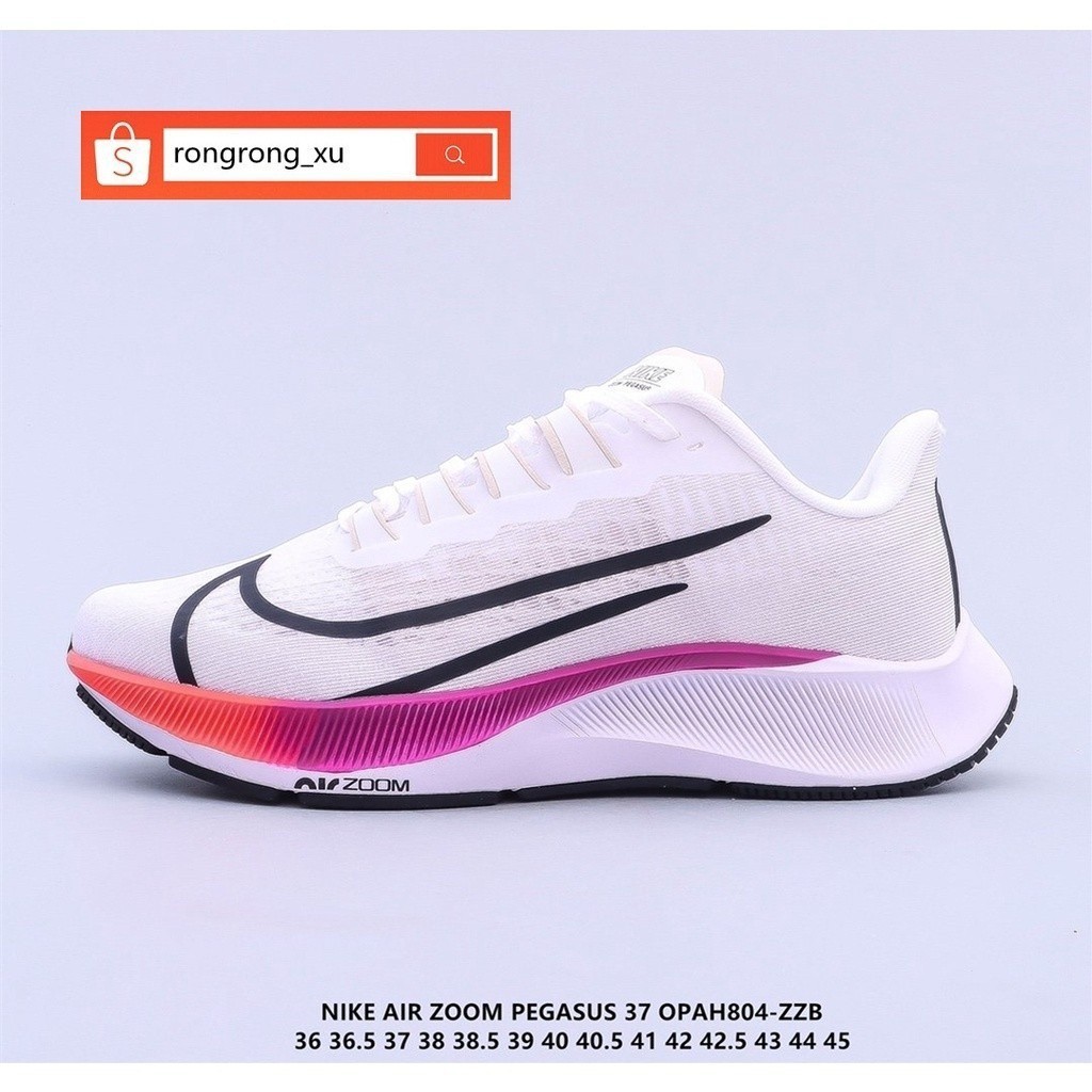 Nike Air Zoom Pegasus 37 รองเท้ากีฬา รองเท้าวิ่ง สีดํา สําหรับผู้ชาย ผู้หญิง 8zsm