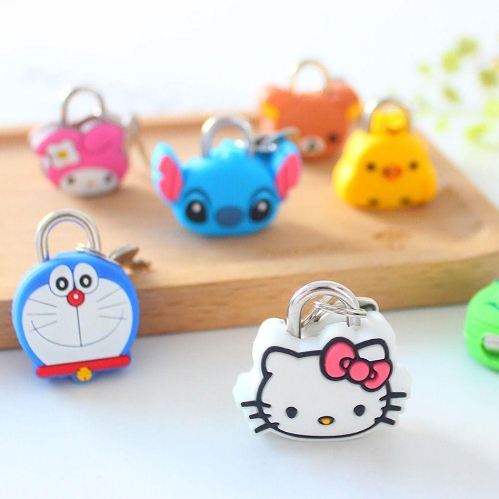 Nicesi กุญแจล็อคกระเป๋าเดินทาง แบบโลหะ ขนาดเล็ก ลายการ์ตูน Stitch สําหรับหอพักนักเรียน จํานวน 1 ชิ้น