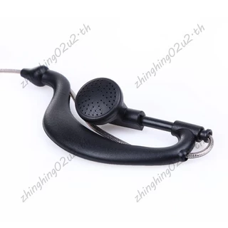 ชุดหูฟังไมโครโฟน 2 Pin PTT สีดํา สําหรับวิทยุ Kenwood QUANSHENG PUXING WOUXUN HYT TYT TH UV5R