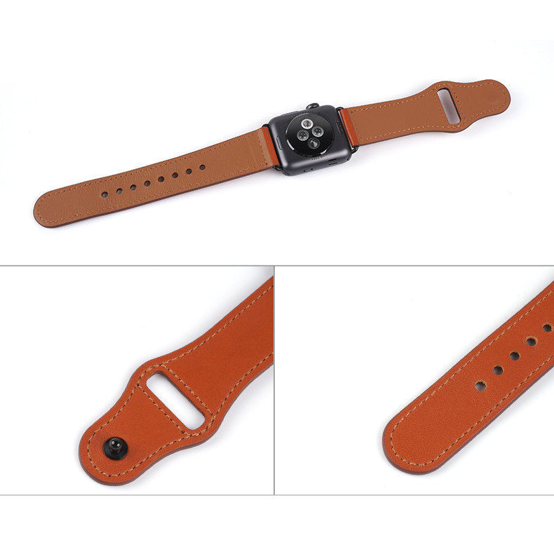 สายนาฬิกาข้อมือหนัง สําหรับ iWatch band 44 มม. 45 มม. 41 มม. 40 มม. 49 มม. 42 มม. 38 มม. 45 44 มม. correa bracelet iWatch series 3 4 6 SE 7 8 ultra