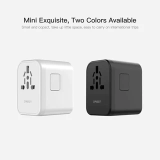 Orsen by Eloop C18 หัวแปลงปลั๊กไฟ Universal Travel Adapter หัวปลั๊ก 4 แบบ US AUS EU UK ของแท้100%
