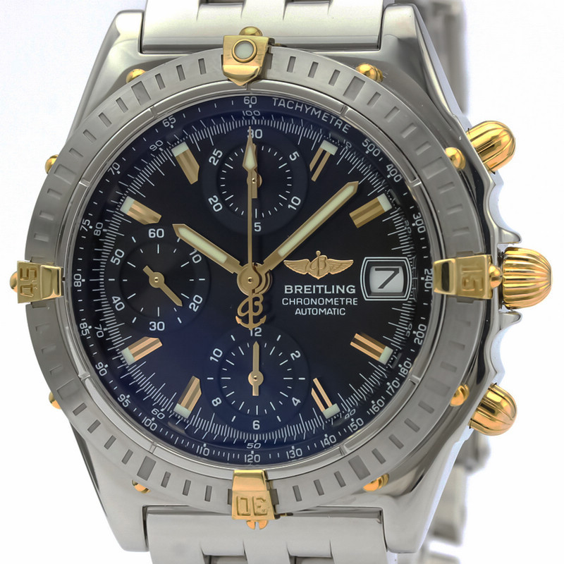 Breitling นาฬิกาข้อมืออัตโนมัติ สีทอง 18K สําหรับผู้ชาย B13352