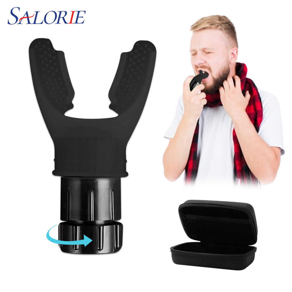 Salorie Breathing Trainer การออกกําลังกาย Lung Trainer ซิลิโคน Mouthpiece การออกกําลังกายอุปกรณ์การฝ
