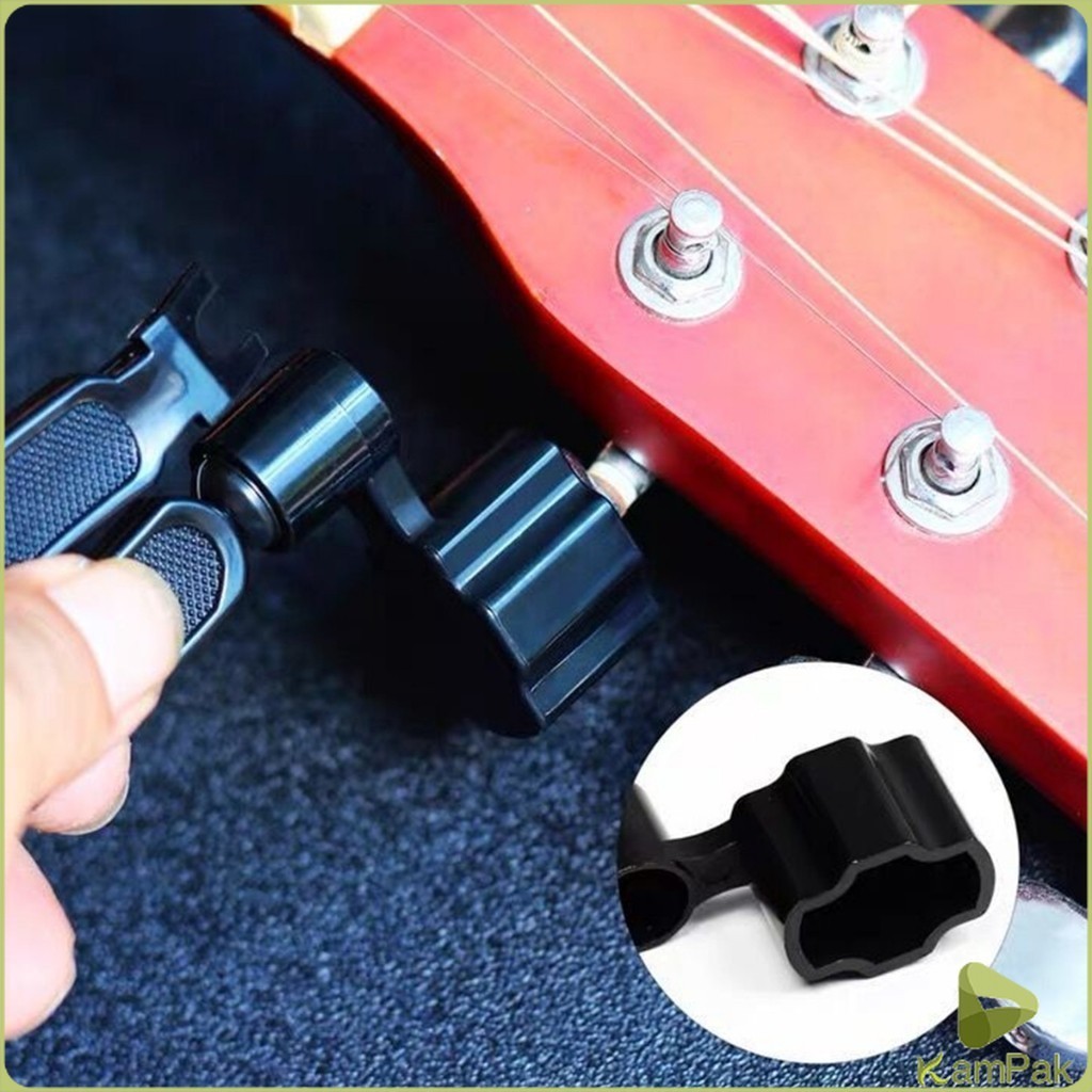 KamPak ที่หมุนลูกบิดกีตาร์ อุปกรณ์เปลี่ยนสายกีตาร์ 3in1 อูคูเลเล่ชิ้นส่วน เบส คุณภาพดี Guitar String Winder - รูปที่ 3