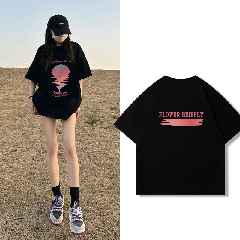 （พร้อมส่งจากกทม มาถึงใน 2วัน）เสื้อยืดยอดฮิตสไตล์ญี่ปุ่นและเกาหลี ลายการ์ตูน ใส่สบาย เสื้อเชิ้ตลำลอง oversize