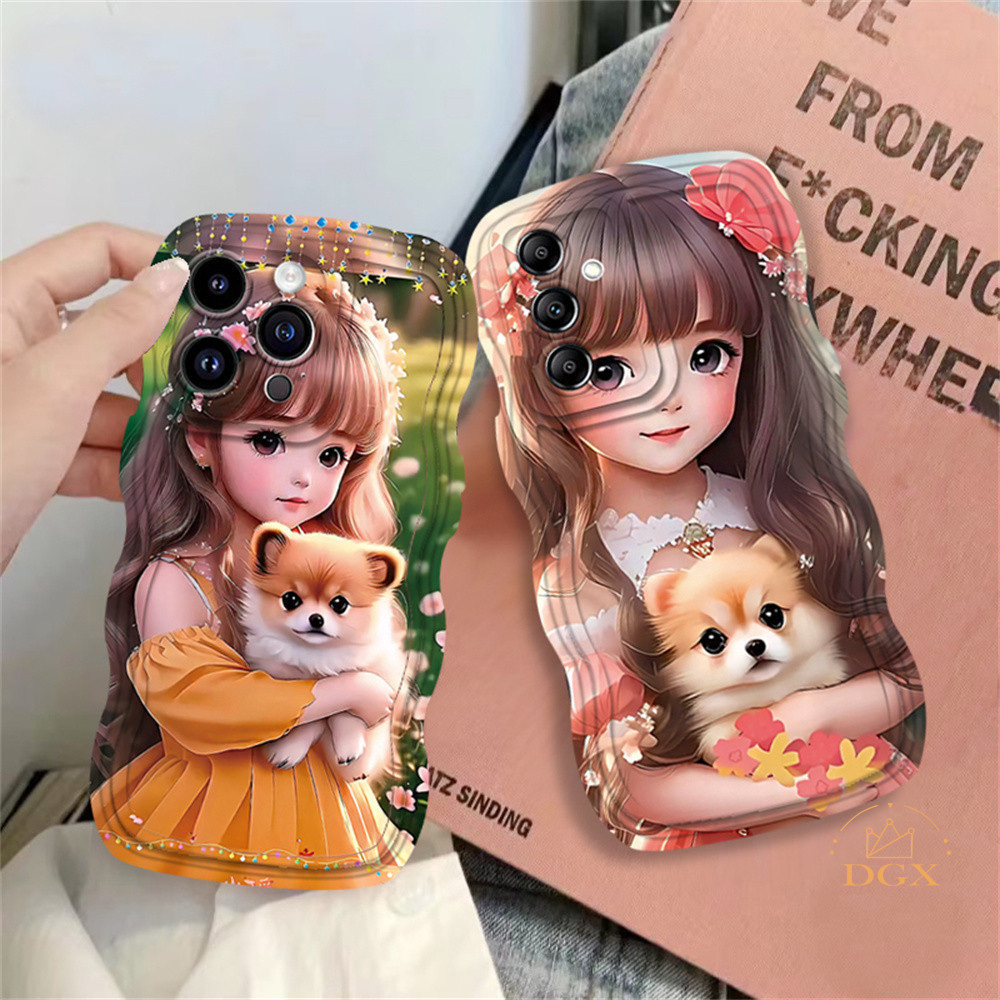เคสโทรศัพท์มือถือ ลายการ์ตูนเจ้าหญิง และลูกสุนัข สําหรับ VIVO Y27S Y17S Y36 Y02 Y16 V25 V27E V21E Y22S Y35 Y01 Y21T Y21S Y33S Y12 Y15 Y17 Y11 Y12S Y12A Y15S Y15A Y20S Y91C Y66 Y30 DGX