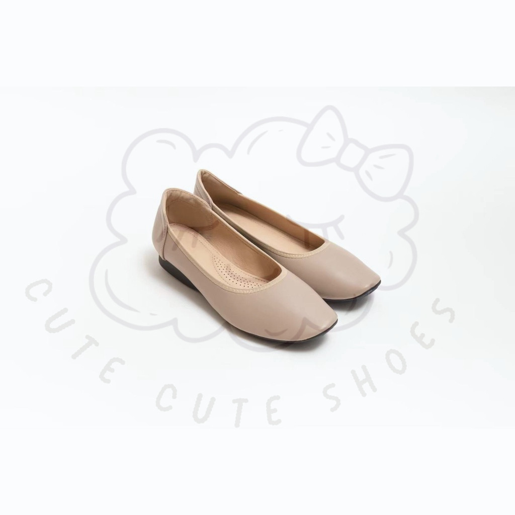 รองเท้าไม่มีสาย Alice (Basic) รองเท้าคัทชูเพื่อสุขภาพ หน้าเรียบ ส้น 2 cm. นุ่ม ไม่กัดเท้า ใส่ได้ทุกโ