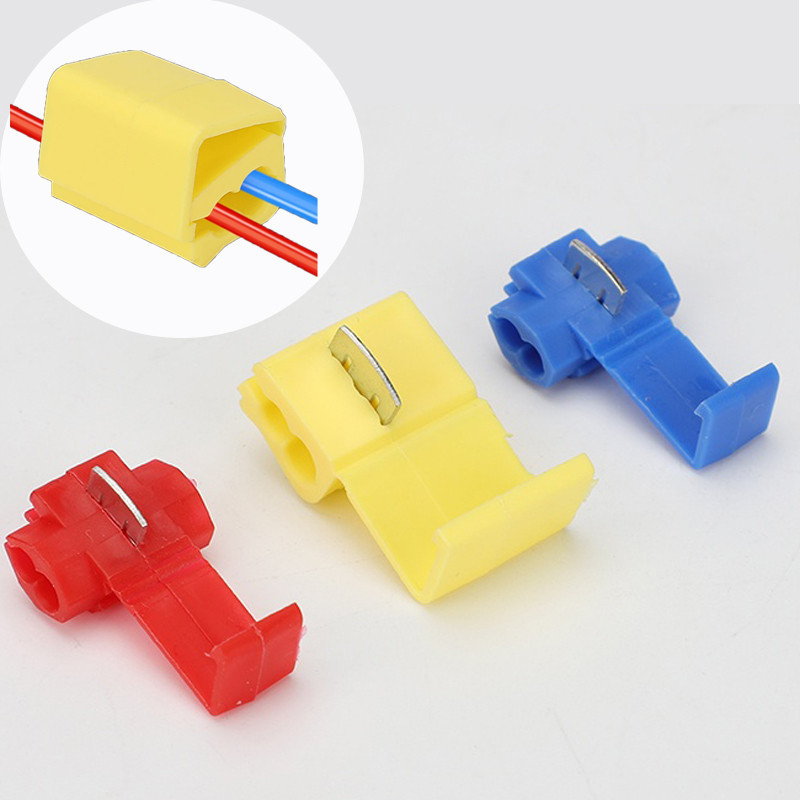 สายเคเบิล Quick Splice รถขั้วต่อสายไฟ AWG 22-10ฉนวนโดยไม่ทำลาย CRIMP locking termin Lighting Splitter
